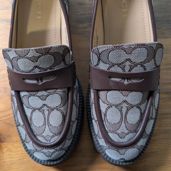 Coach Women's Platform Loafer C5909 Dress Shoe Size 9B - Picture 1 of 10